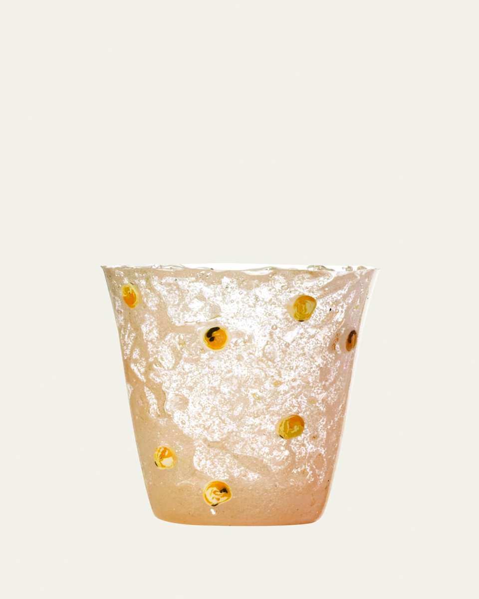 Orange Murrine Silicone Drinking Glass